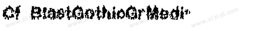 Cf BlastGothicGrMedi字体转换